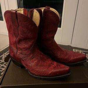 Ariat Red Western Leather Boots